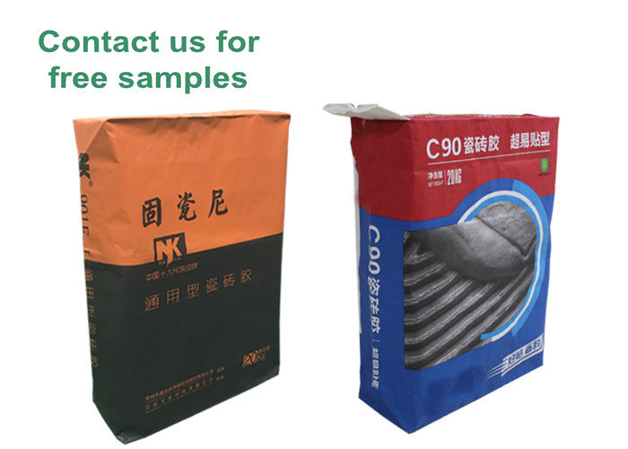 20kg Tile Adhesive Bag Kustom Gypsum Powder Kraft Paper Valve Packaging Bag