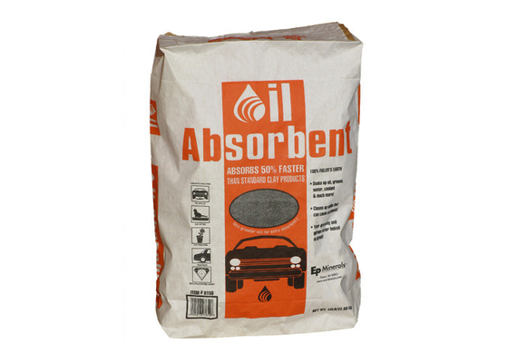 Flexo Printing Chemical Pasted Valve Multiwall Paper Bags Liquid Spill Absorbent