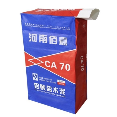20kg 25kg Tas Kertas Multiwall Tahan Air Tas Kemasan Semen Flexo Print