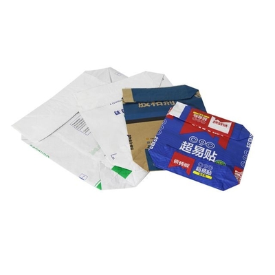 GMP Pasted Valve Multiwall Paper Bags 20kg 25kg Tas Kemasan Bahan Kimia Tanpa Kebocoran