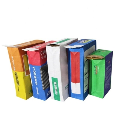 Pine Pellet Dispersible Valve Multiwall Paper Bags Pencetakan Flexo
