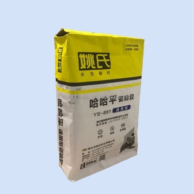 Tas Karung Kertas Multiwall Valve Disisipkan Untuk Kemasan Tanpa Ritsleting
