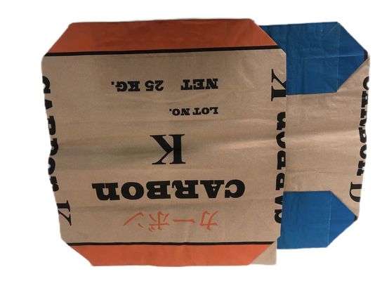 Waterproof Multiwall Sacks Kelembaban Proof Food Grade Kraft Paper Pencetakan