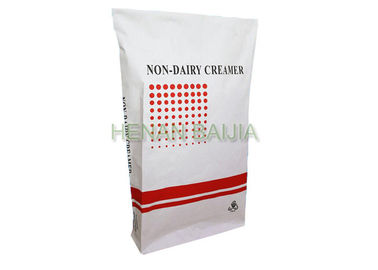 White Brown Kraft Paper Bag Heavy Duty Kraft Paper Bags Penutupan Segel Panas GMP Standar