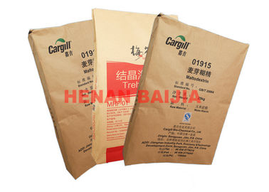 Moistureproof Multiwall Paper Sacks Pupuk Pertanian Kantong Kertas Kemasan Semen