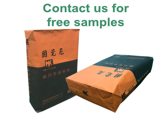 20kg Tile Adhesive Bag Kustom Gypsum Powder Kraft Paper Valve Packaging Bag