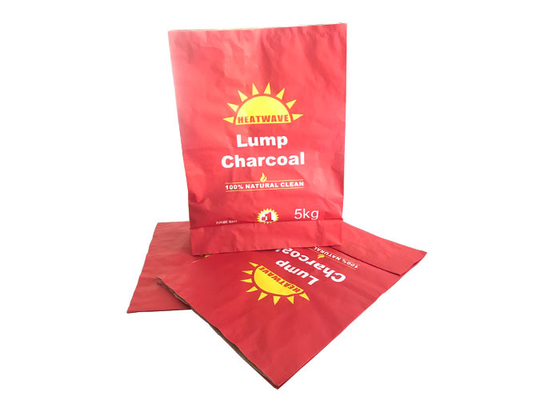 Kemasan Arang Tas Kertas Multiwall Barbekyu 5kg Tas Arang