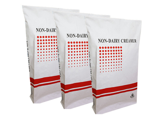 Kemasan Food Grade Heat Sealed Paper Bags White Brown Untuk Synanthrin
