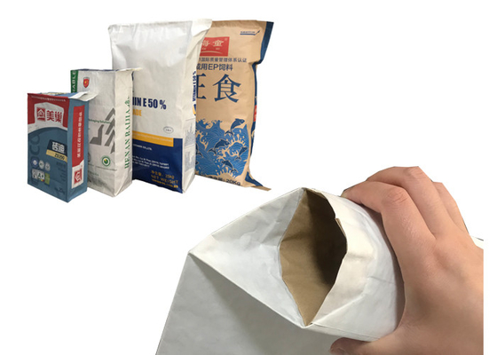 Kantong Kertas Multiwall Penyerap Tumpahan Cairan Penyerap Kimia 15kg 20kg