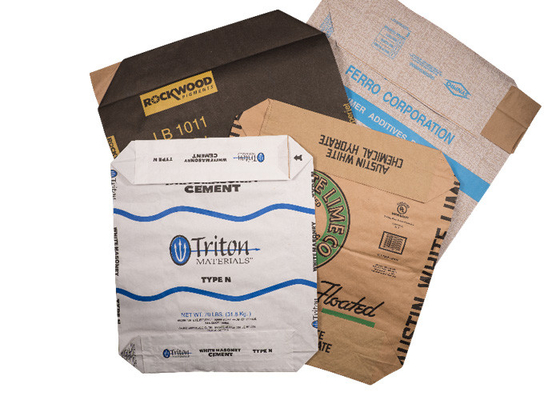 Liquid Spill Absorbent Chemical Powder Pasted Valve Multiwall Paper Bags 15kg 20kg 25kg