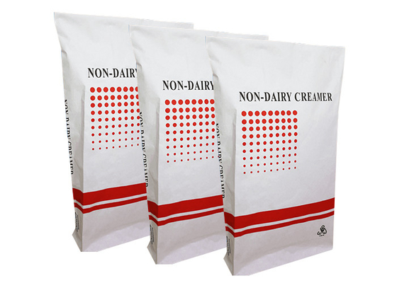 White Brown Food Grade Heat Sealed Paper Bags Tas Kemasan Pakan Satwa Liar