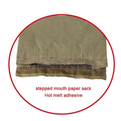 Daur Ulang Pinch Bottom Paper Bags Kemasan Kelapa Terima Cetak Logo