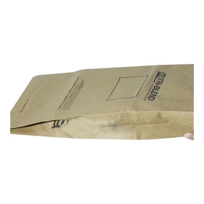 Daur Ulang Pinch Bottom Paper Bags Kemasan Kelapa Terima Cetak Logo