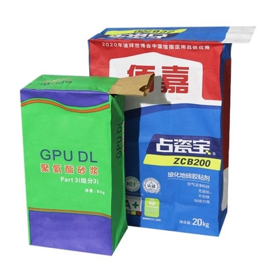 Food Grade 3 Layer Paste Valve Paper Bag Untuk Pengemasan Aditif Kimia