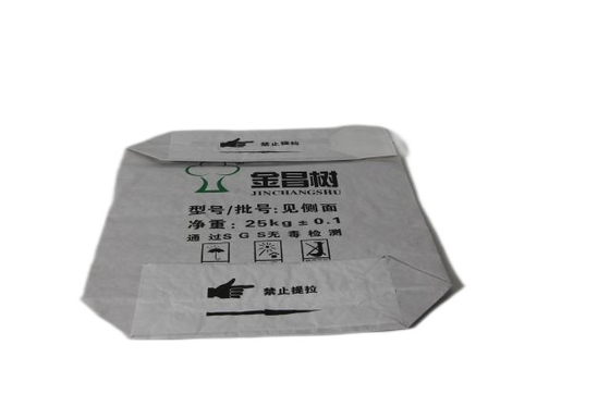 Terima Tas Kemasan Kertas Industri 25kg Dengan Katup