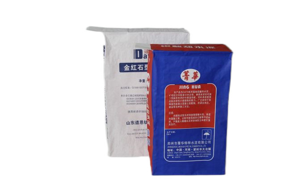 20kg 25kg Tas Kertas Multiwall Tahan Air Tas Kemasan Semen Flexo Print