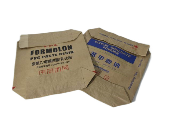 25kg 50kg Kraft Packing Tas Semen Kertas Valve Bag Waterproofing