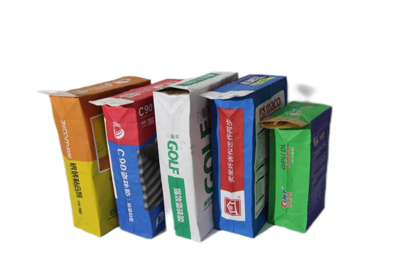 Custom Printed 7 Warna Kantong Kemasan Kertas Kraft Custom Penutupan Dan Bentuk