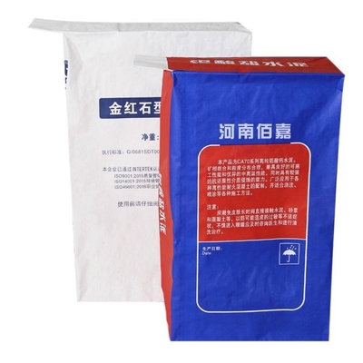 Tas Kertas Multiwall Katup Kustom Disisipkan Untuk Kemasan Tepung 5Kg 10kg 20kg 25kg