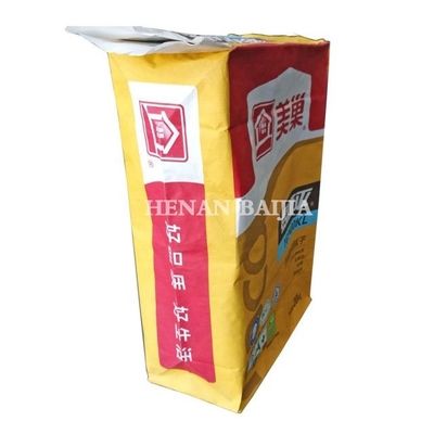 PVSE Multilayer Pasted Valve Multiwall Paper Bags Water Retardant Untuk Susu Bubuk