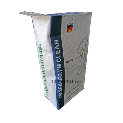 Tas Kertas Multiwall Katup yang Disisipkan Lingkungan Kertas Kraft Industri ISO9001
