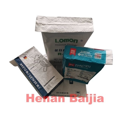 Pencetakan Flexo Disisipkan Tas Kertas Multiwall Katup Untuk Partikel Pinus