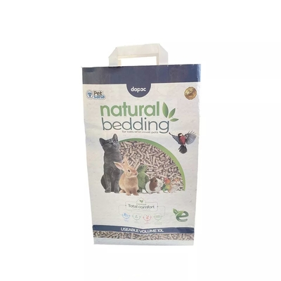 Tas Kotoran Kucing Bentonit OEM Tas Kertas Kraft 3kg 5kg 20kg 7lb 15lb 20lb 25lb