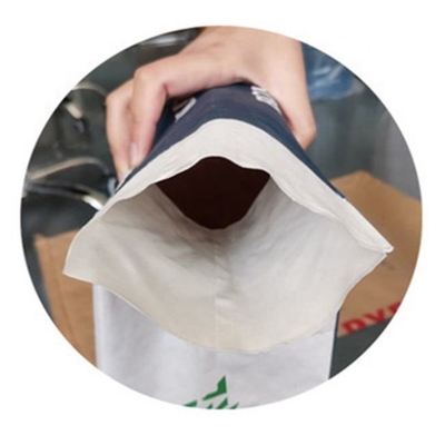 25kg Kraft Paper Valve Semen Disisipkan Valve Multiwall Paper Bags Ramah Lingkungan