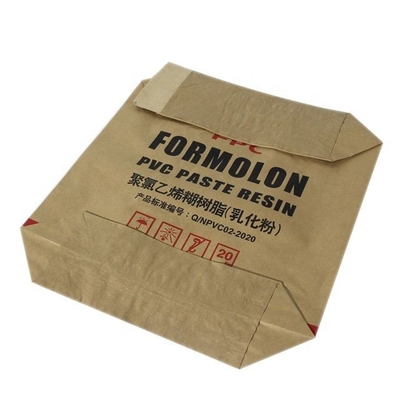 Kantong Kertas Kraft Multiwall 2-3ply Multifungsi Untuk Granular Tanah Liat Diatom