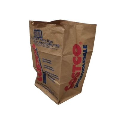 30 Gallon Open Top Brown Paper Lawn Bags Ukuran Tebal Kustom