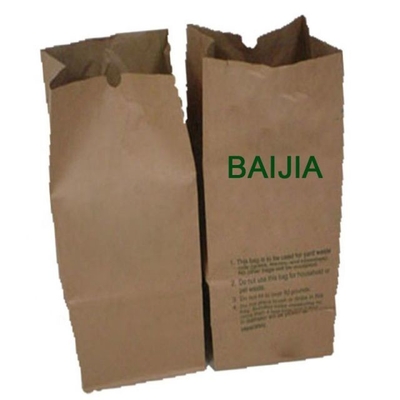 30 Gallon Open Top Brown Paper Lawn Bags Ukuran Tebal Kustom