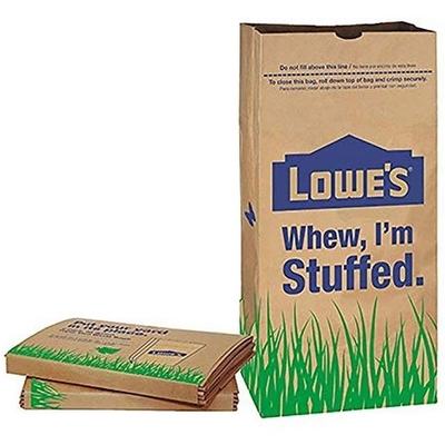 Biodegradable 30 Gallon Lawn Leaf Paper Bags Logo Kustom Diterima