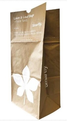 Menerima Tas Sampah Kertas Multiwall Custom Yard 100% Biodegradable