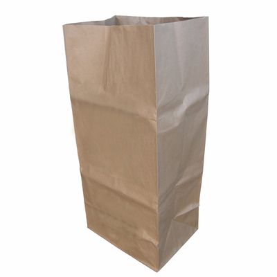 Open Top Eco Friendly Grass Clipping Paper Bags Untuk Taman Atau halaman