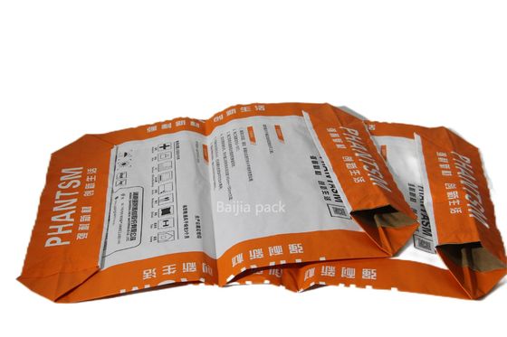 110cm X 80cm X 20cm Multiwall Kantong Kertas Kraft Serbaguna andal