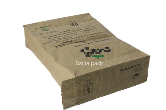Tas Kertas Kraft Multiwall Disesuaikan Sertifikasi Fda Kemasan Industri Kimia