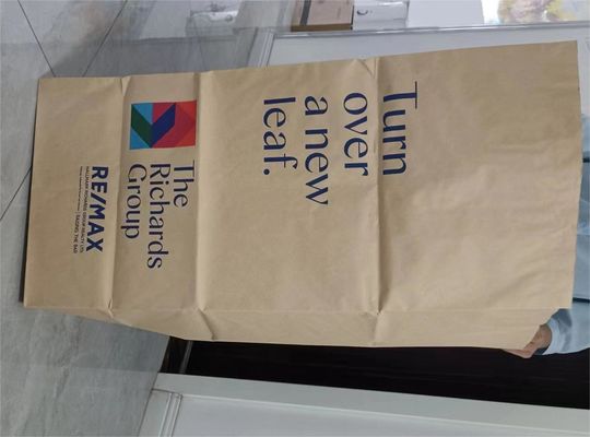 Disesuaikan Open Top Brown Lawn Bags Kelembaban Proof