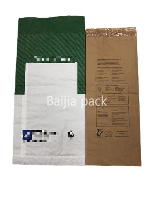 Pengecatan Panas Kantong Kertas Kraft Multiwall Ketebalan dan Pencetakan Disesuaikan