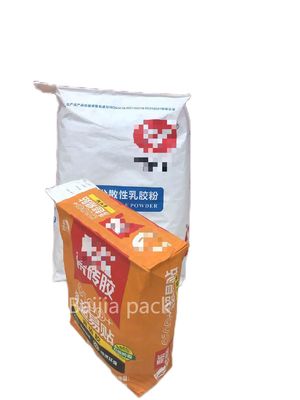 Percetakan tahan kelembaban Klep yang ditempelkan Kantong kertas multiwall Berkualitas makanan Biodegradable