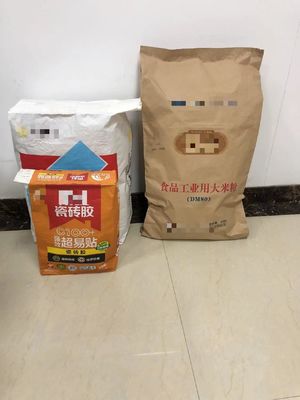Kemasan Farmasi Kantong Kertas Kraft Multiwall Kantong Cetak Khusus