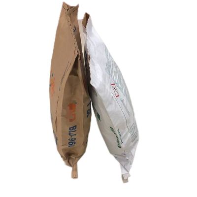 25kg Multiwall Kantong Kertas Kraft Menjahit Kelembaban Proof