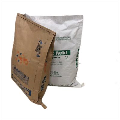 25kg Multiwall Kantong Kertas Kraft Menjahit Kelembaban Proof