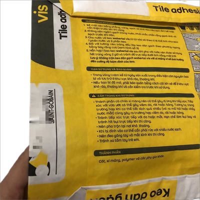 Laminasi Klep Industri Kantong Kertas Multi Wall Untuk Kemasan Klep Tile