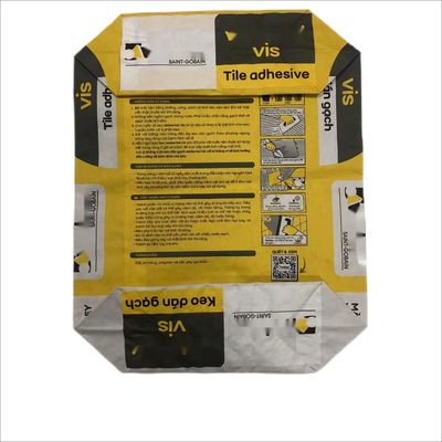 Laminasi Klep Industri Kantong Kertas Multi Wall Untuk Kemasan Klep Tile