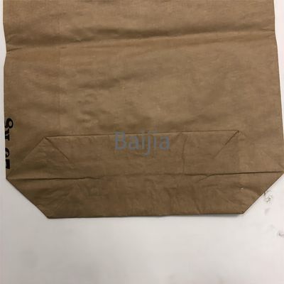 Kantong Kertas Kraft Multiwall yang Umum Kemasan Industri 25kg