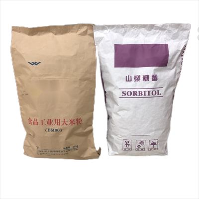Kantong kertas multiwall industri mulut Panas penyegelan 20kg 25kg 50kg