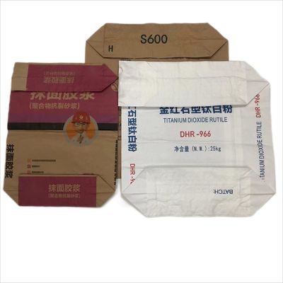 Kelas makanan biodegradable Waterproof Kelembaban-Bukti multiwall katup kertas tas