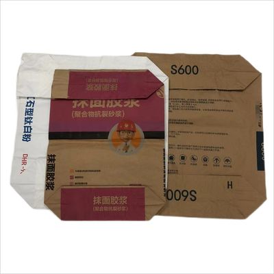 Kemasan khusus Kantong kertas industri 25kg Kemasan Bahan bangunan kimia bubuk makanan
