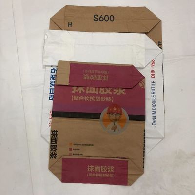 Waterproof Moisture-proof Food Grade Biodegradable Paste Valve Multiwall Kantong Kertas