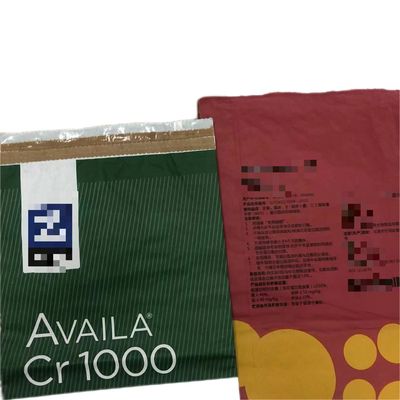 Kantong kertas tertutup panas putih atau cokelat tebal khusus kantong kertas kraft multiwall